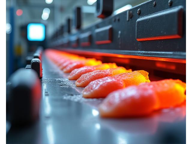 Automated fish sorting machine by size and quality